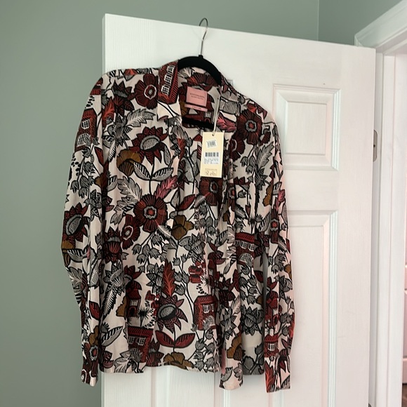 Scotch & Soda Floral Button Down Shirt Size medium never worn - Picture 3 of 4